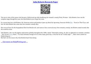 How Does Julia Roberts Make Taylor Swift | PPT