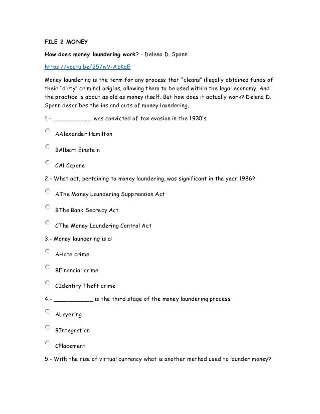 How Does Money Laundering Work