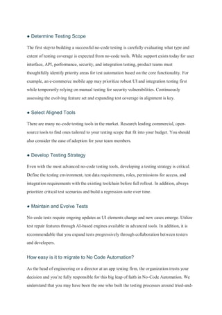 Fresh Look at How Does No Code Testing Work Pdf