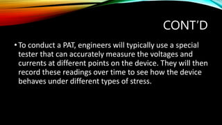 How does Part Average Test help in Semiconductor Testing.pptx