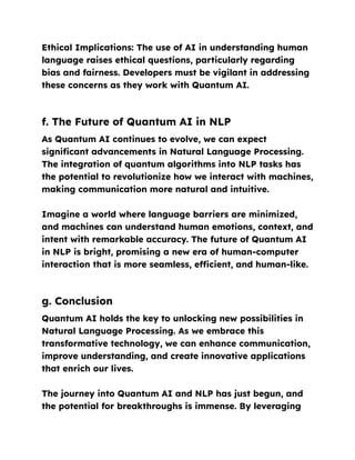 Quanium Compiter Nlp How Does Quantum AI Work and What Are Its Practical Applications in ...