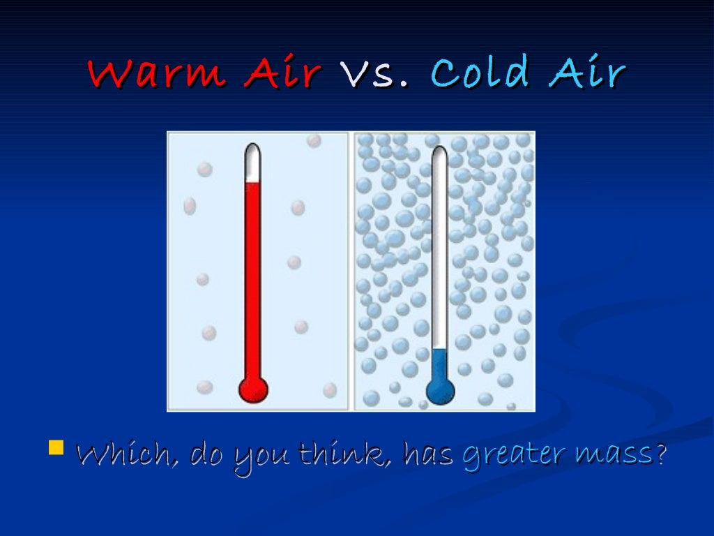 How does temperature affect air movement
