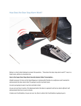 Why Do People Use Door Stoppers?