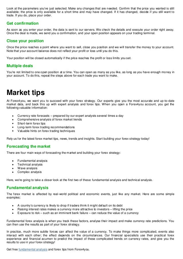 How the forex market works