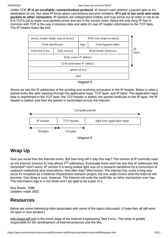 How Does the Internet Work? : Notes | PDF