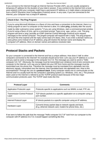 How Does the Internet Work? : Notes | PDF