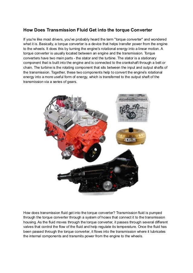 How Does Transmission Fluid Get into the torque Converter.pdf