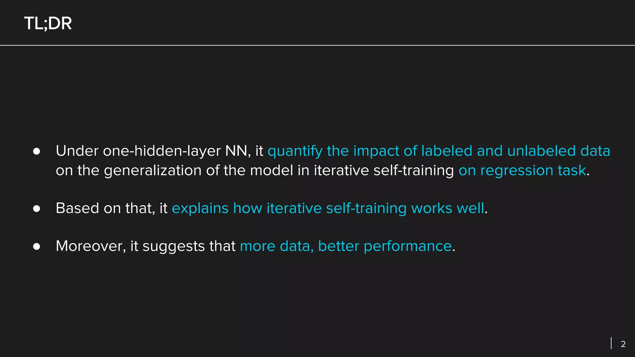 How does unlabeled data improve generalization in self training | PDF ...
