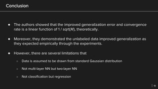 How does unlabeled data improve generalization in self training | PDF ...