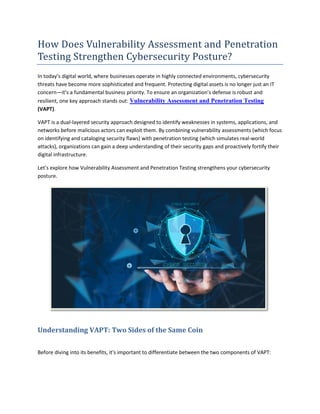 How Does Vulnerability Assessment and Penetration Testing Strengthen ...