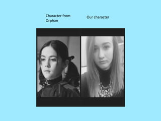 Our characterCharacter from
Orphan
 