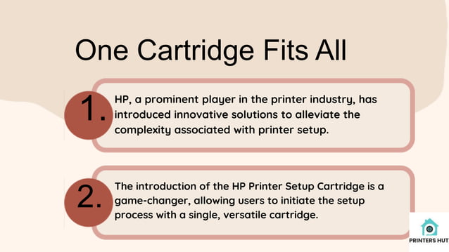 Printershut | How do I bypass an HP printer setup cartridge? | PPT