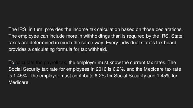 calculate payroll withholding