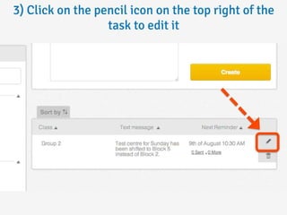How do i edit a reminder?