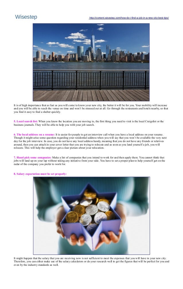 How do i find a job in a new city 14 best tips