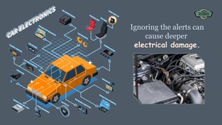 Ignoring the alerts can
cause deeper
electrical damage.
 