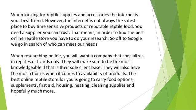 the online reptile shop