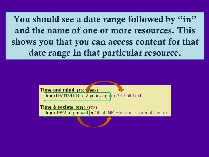 Using the Journal Finder