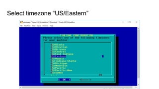 Select timezone “US/Eastern”
 