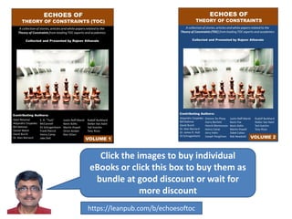 Click the images to buy individual
eBooks or click this box to buy them as
bundle at good discount or wait for
more discount
https://leanpub.com/b/echoesoftoc
 