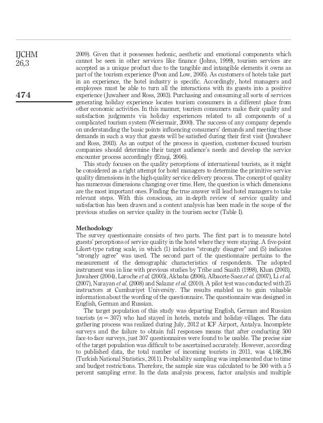 Literature review service quality