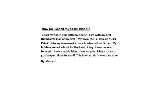 How i spend my time at home essay image