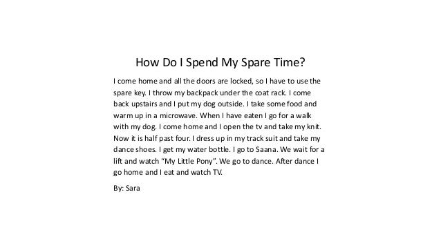 My hobby in free time essay image