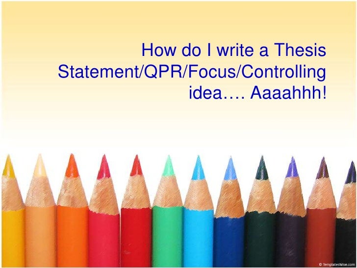 Thesis statement location