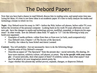 The Debord Paper:




                    2
 