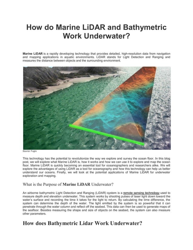 How do Marine LiDAR and Bathymetric Work Underwater.pdf