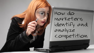 How do
marketers
identify and
analyze
competition
 