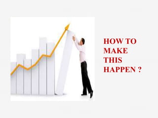 HOW TO
MAKE
THIS
HAPPEN ?
 