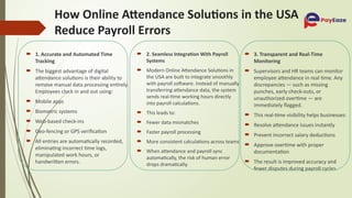 How Do Online Attendance Solutions in the USA Help Reduce Payroll ...