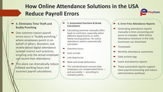 How Do Online Attendance Solutions in the USA Help Reduce Payroll ...