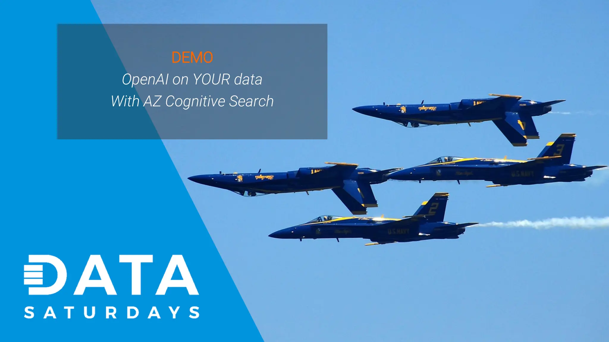 DEMO OpenAI on YOUR data With AZ Cognitive Search 