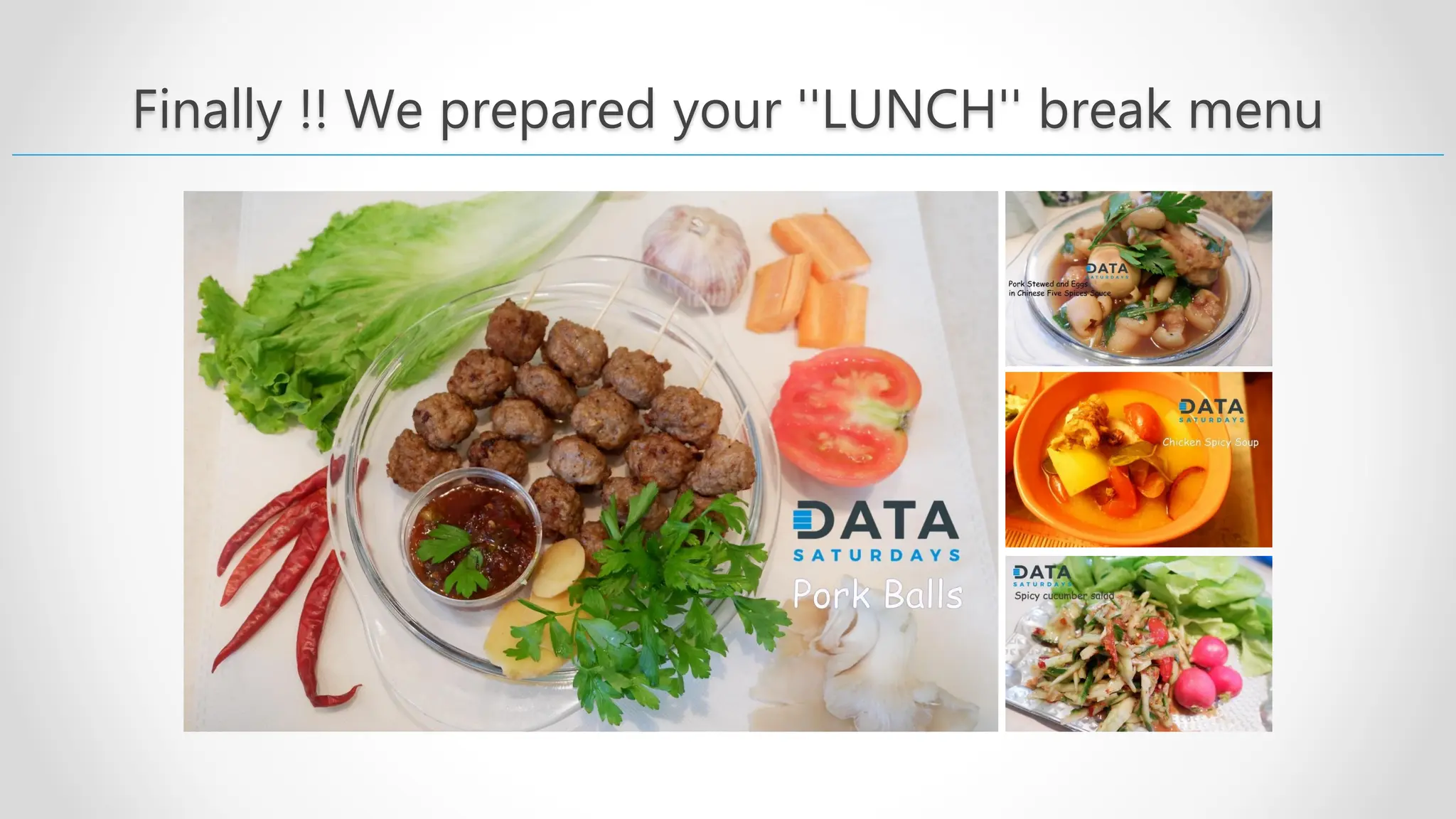 Finally !! We prepared your ''LUNCH'' break menu 