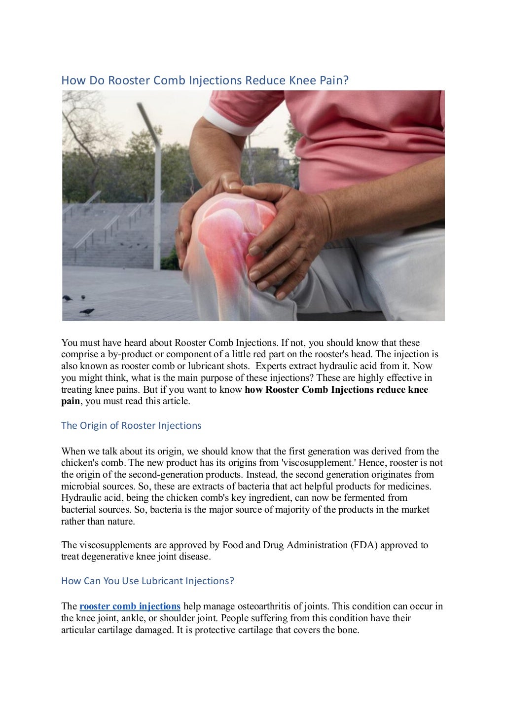 How do rooster comb injections reduce knee pain guest.docx