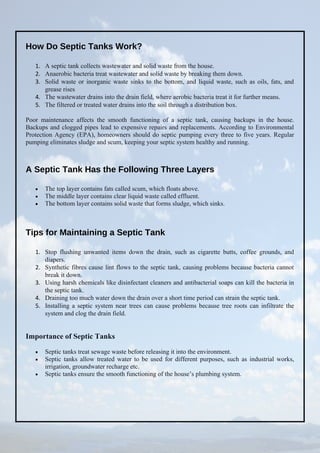 How To Fix Septic Tank Problems? - Septic Tank Servicing