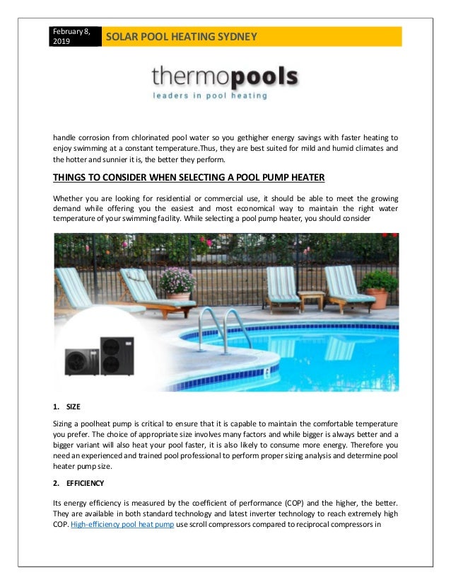 How do Swimming Pool Heat Pumps Work?