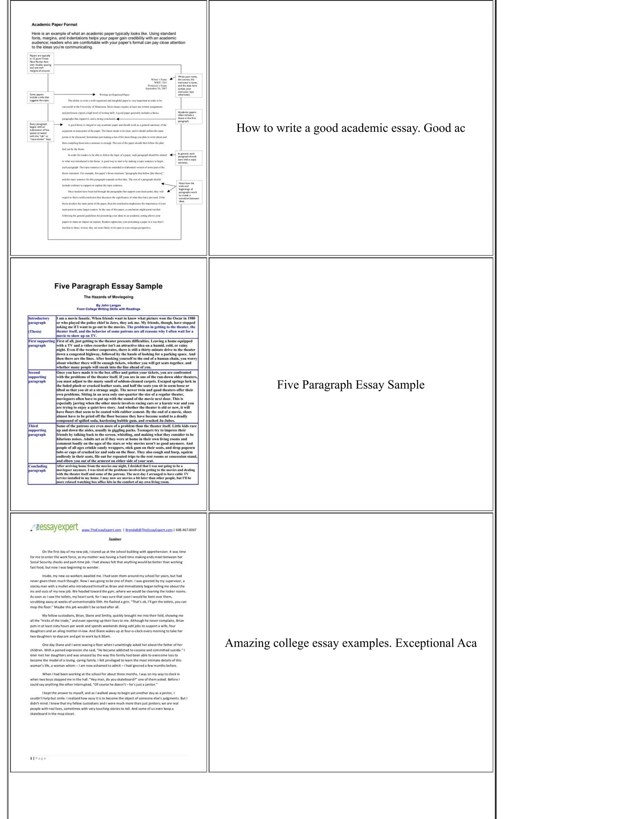 How to write a good academic essay. Good ac
Five Paragraph Essay Sample
Amazing college essay examples. Exceptional Aca
 