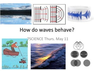 How do waves behave? 7SCIENCE Thurs. May 11 