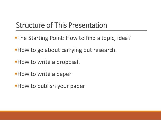 Economics research paper presentation
