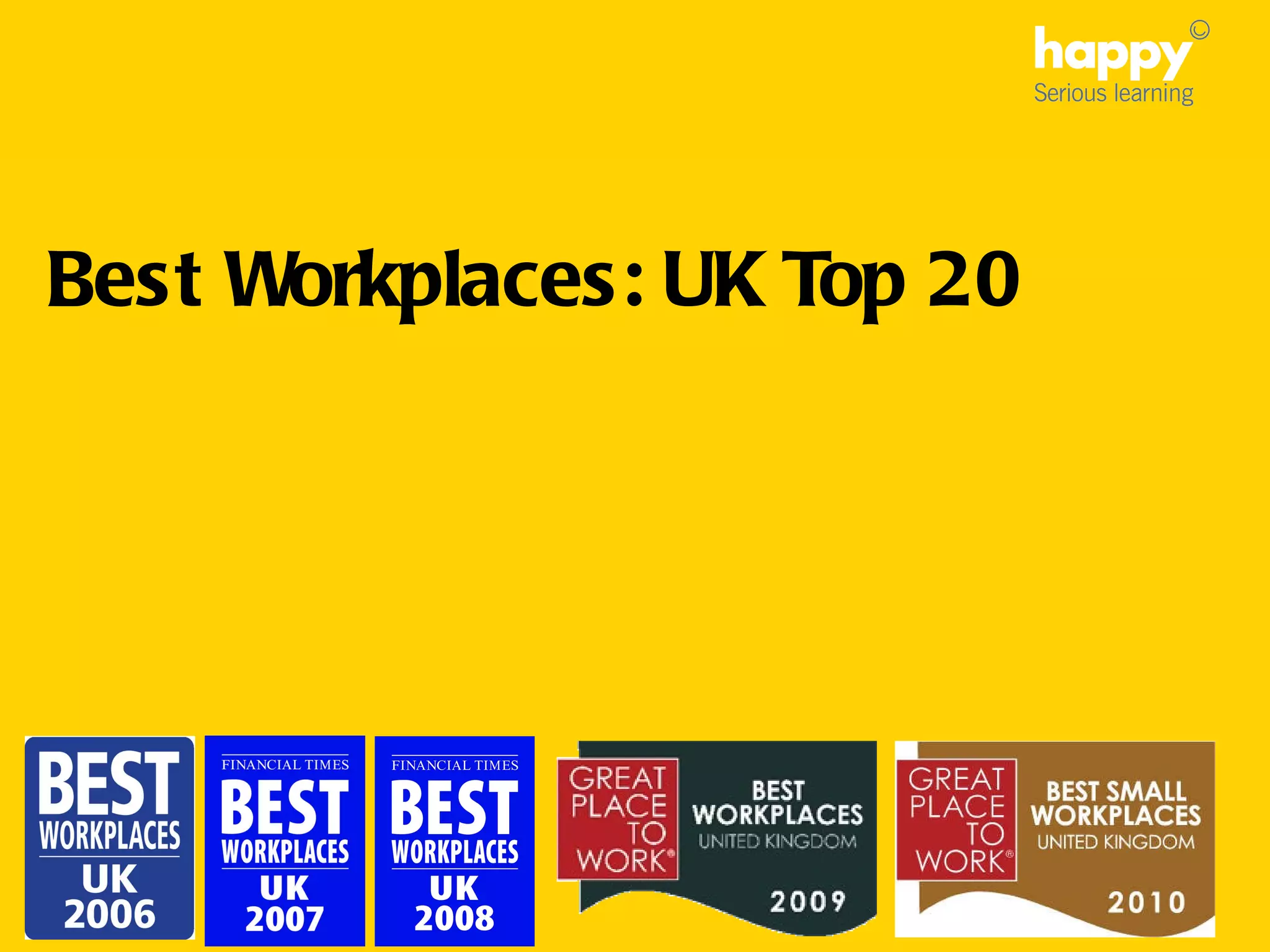 Best Workplaces: UK Top 20