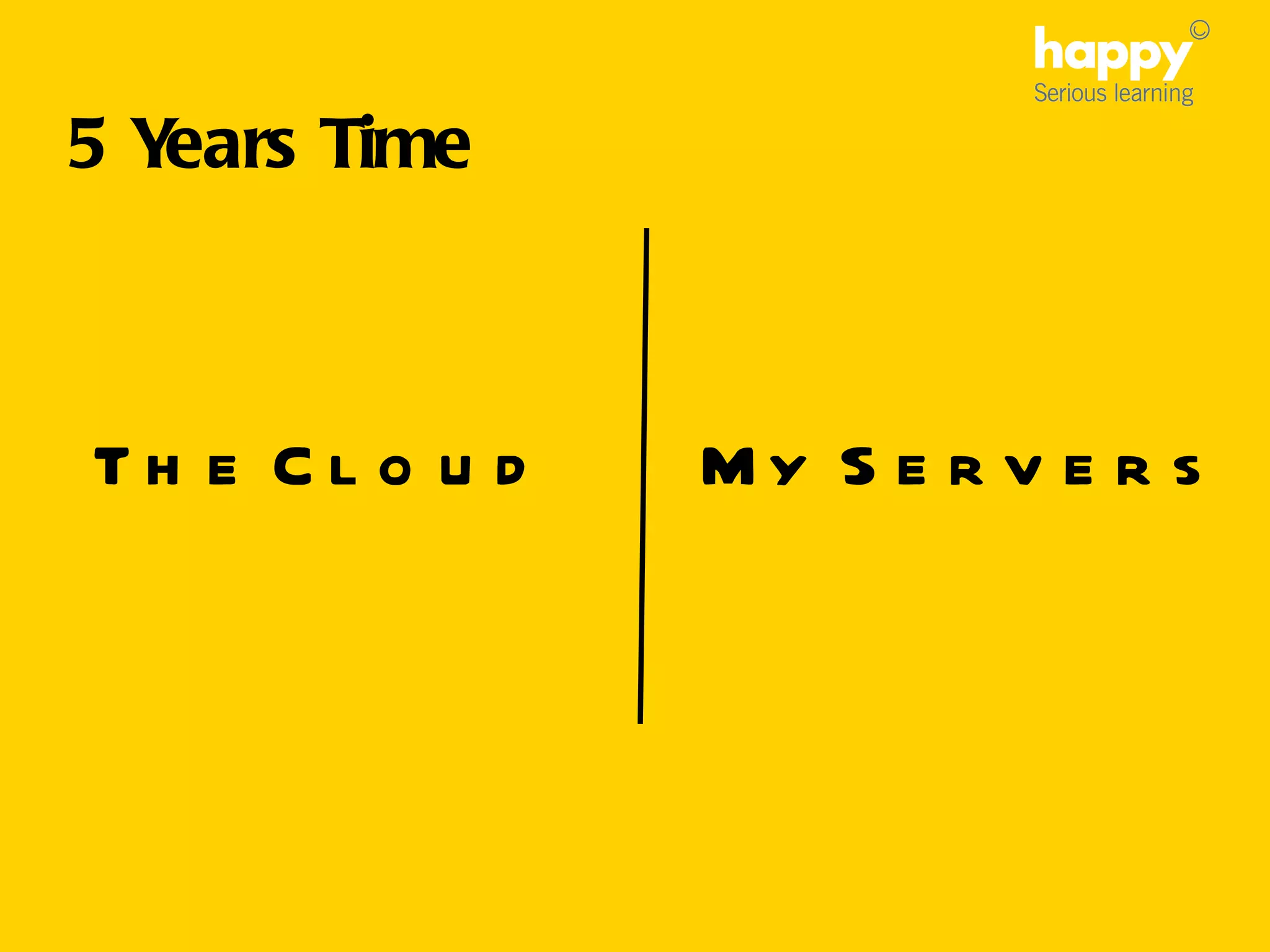 The Cloud My Servers 5 Years Time