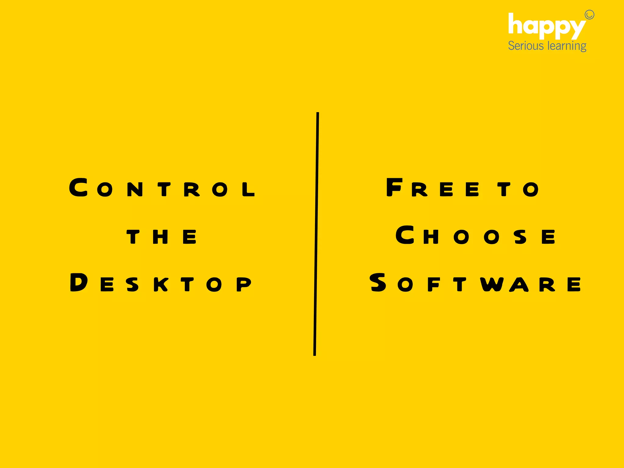 Free to Choose Software Control the Desktop