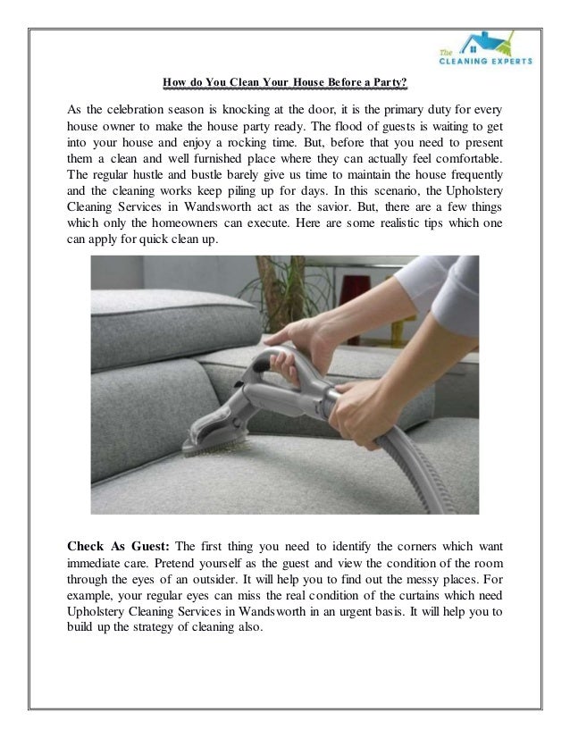 how do you clean your house before a party how to professionally clean a house