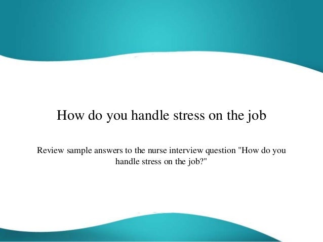 how to handle an interview