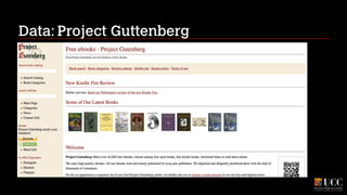 Data: Project Guttenberg

 