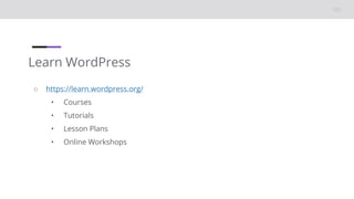 How do you Learn WordPress