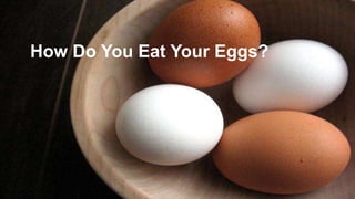 How Do You Eat Your Eggs?
 